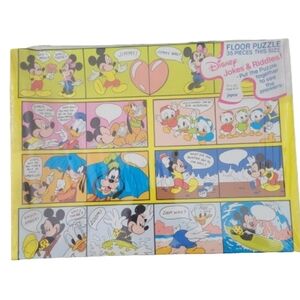 Vintage Disney Jokes and Riddles Floor Puzzle  17" x 22"